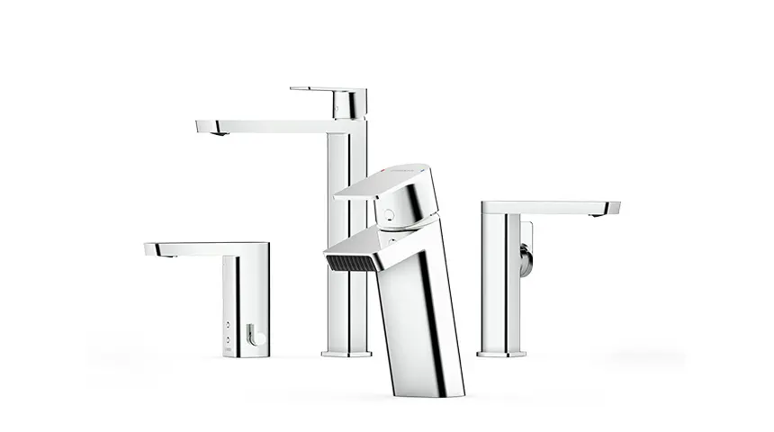 HANSASTELA propose une large gamme de robinets pour la salle de bains, quelle que soit la conception du lavabo ou de la douche.